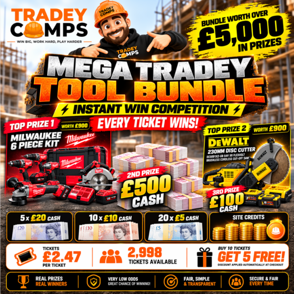 MEGA TRADEY TOOL BUNDLE + CASH – EVERY TICKET WINS – INSTANT DECISION!!!